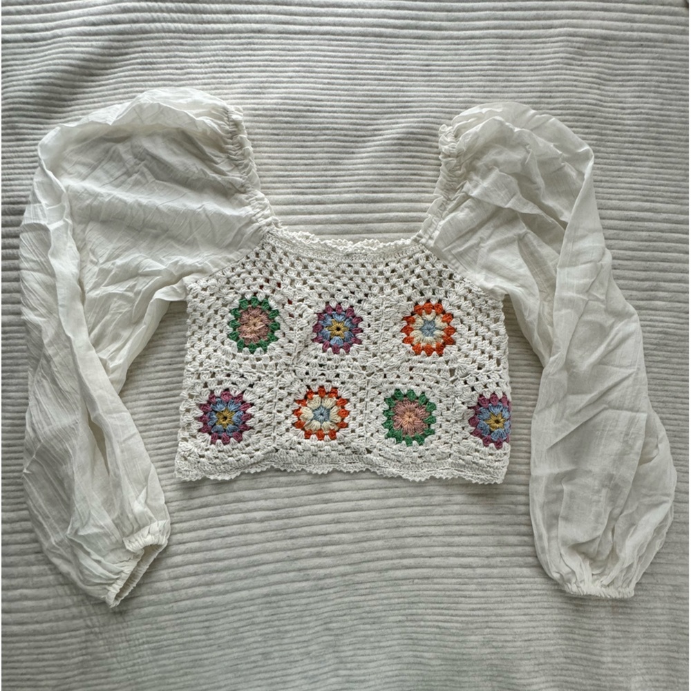 Aerie Crochet Top
